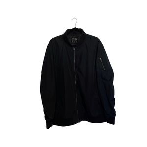 Ninth Hall Men’s Bomber Jacket Black Size Large